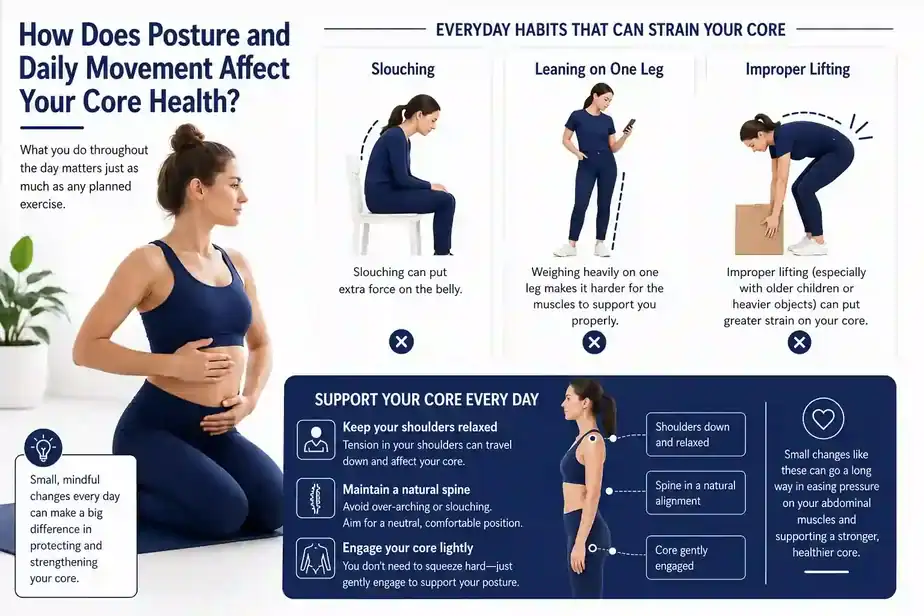 How Does Posture and Daily Movement Affect Your Core Health Bushey?